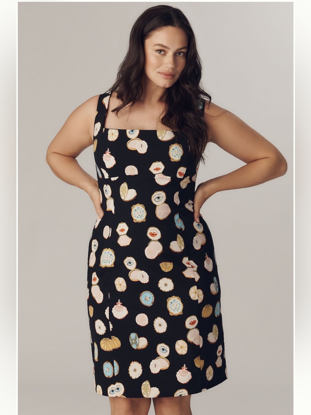 Maeve Fitted Square-Neck Mini Dress:
Danielle Kroll Edition